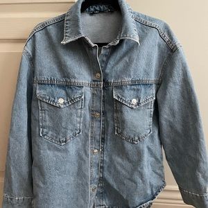 ZARA | Button up denim jacket, Size XS OVERSIZED perfect condition